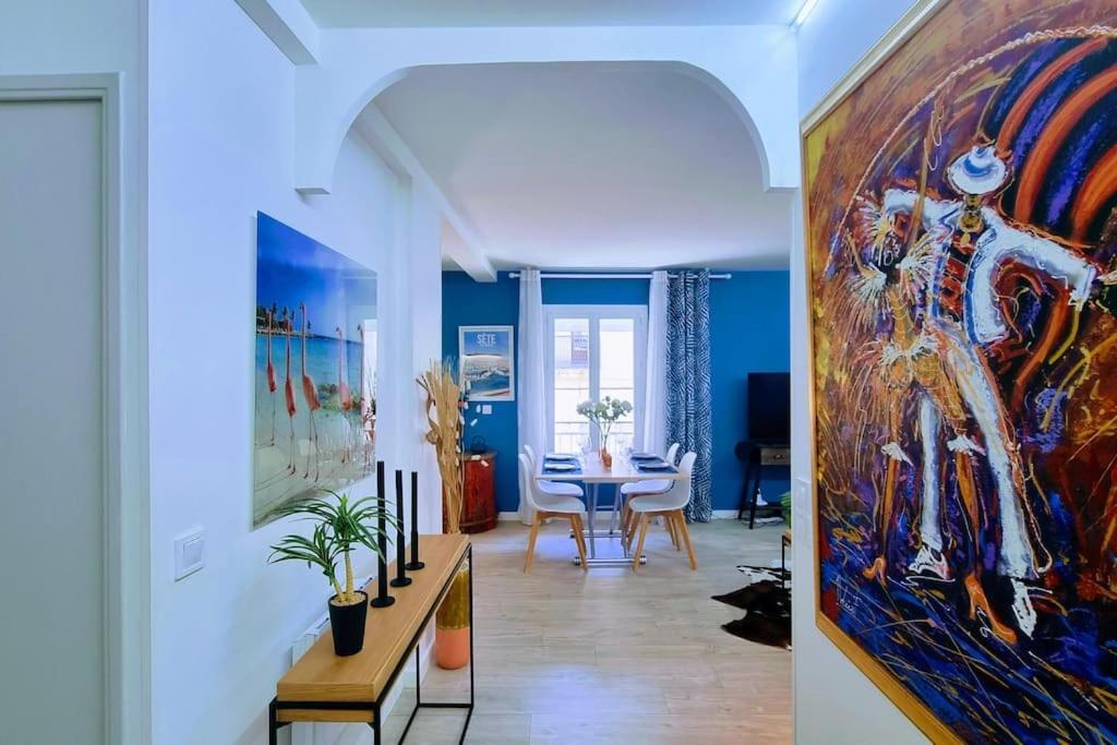 Апартаменты Le Clavel Superbe Deco, Centre Historique, Climatise, Parking A Proximite Сет Экстерьер фото